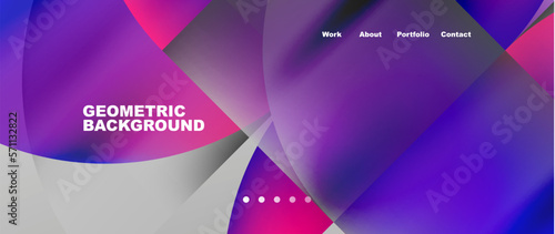 Circles and round elements abstract background design for wallpaper, banner, background, landing page, wall art, invitation, prints