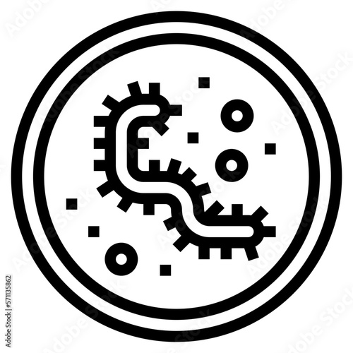 ebola line icon style