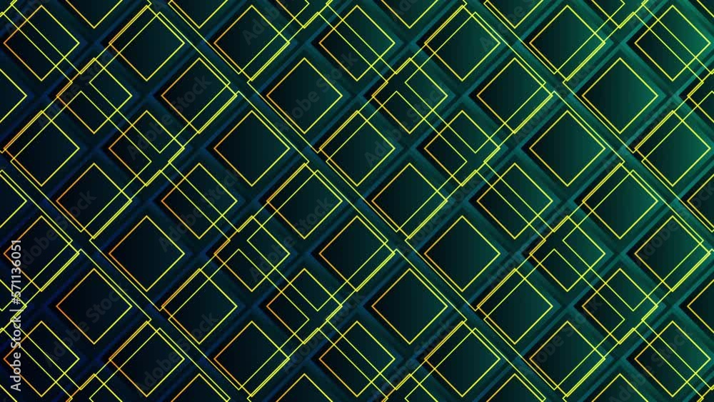 Abstract geometric seamless pattern of green gold squares Abstract geometric seamless pattern of green gold squares