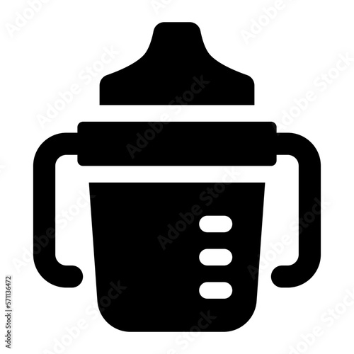 baby drink ware glyph icon