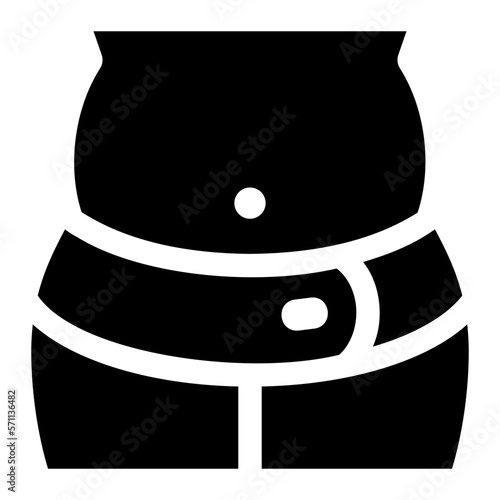 Belly Band Glyph Icon