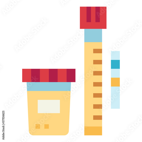 urine flat icon style
