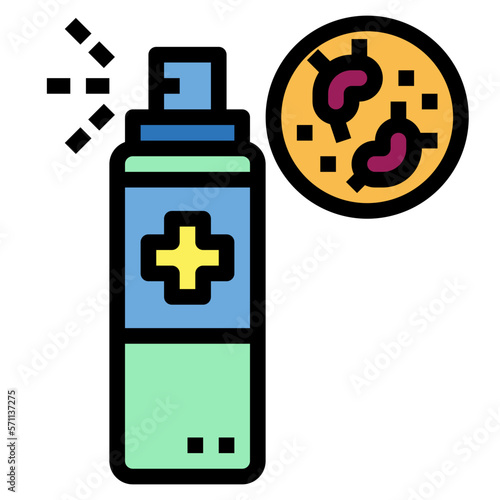 antiseptic filled outline icon style