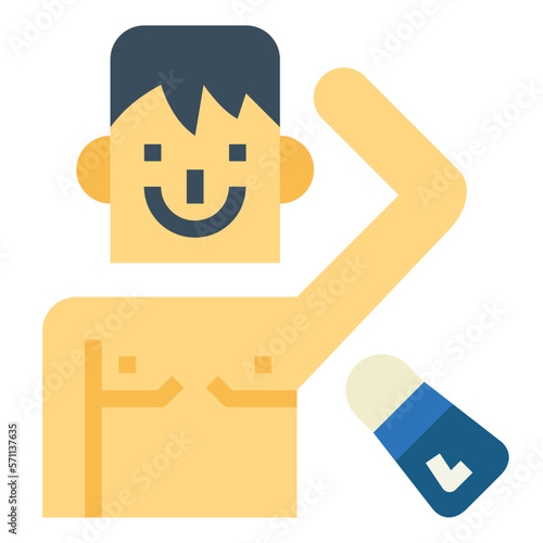deodorant flat icon style