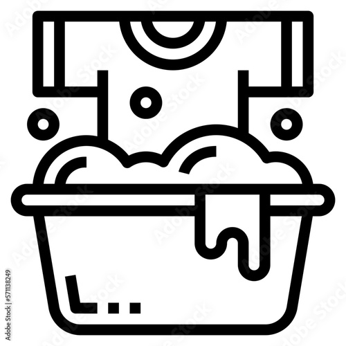 washing line icon style