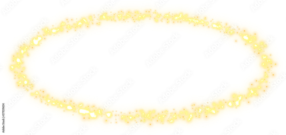 Golden glitter element design Golden glitter element design