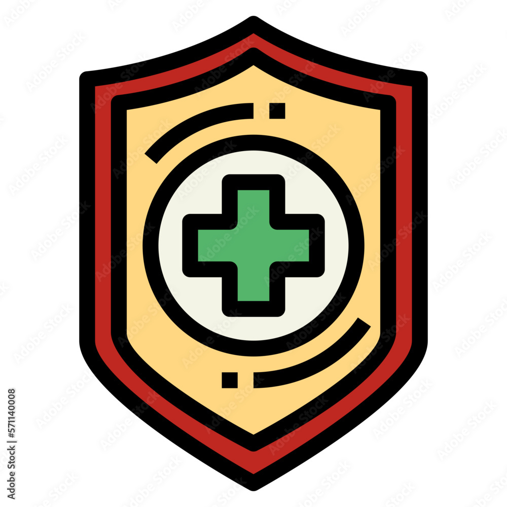 shield filled outline icon style shield filled outline icon style