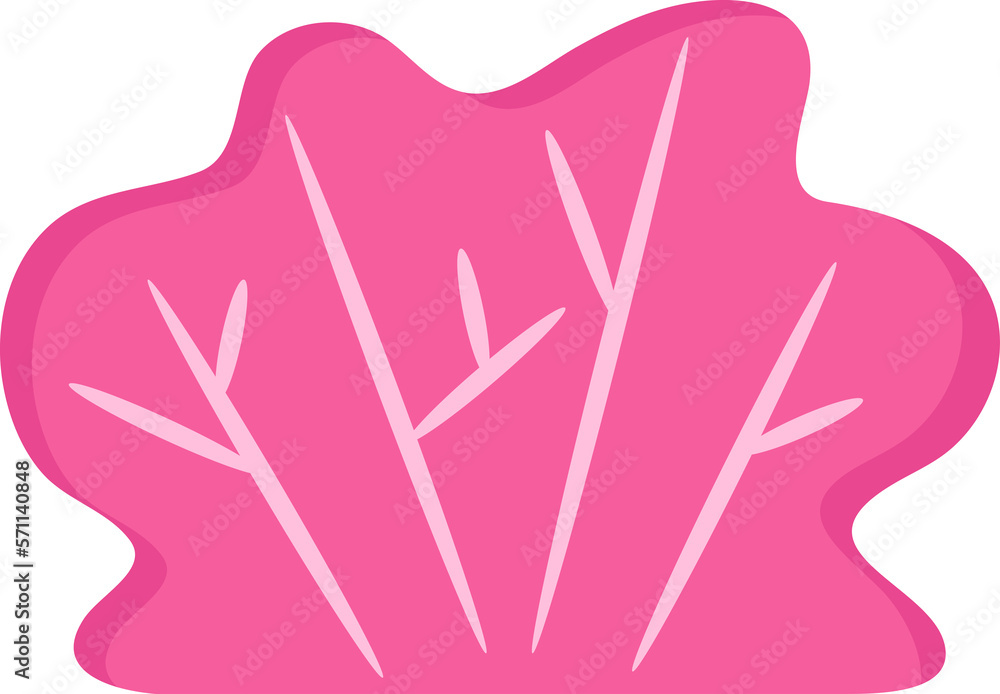 Fototapeta premium bush and plant illustration