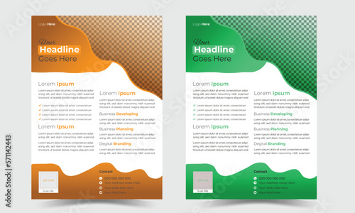 Corporate ,template ,flyer ,design, marketing, promotion, advertise, publication, business propose, poster ,pamphlet ,brochure cover, vector illustration, template in A4 size, Orange, ,minimal,
