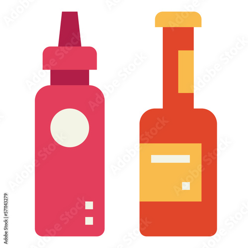 sauce flat icon style