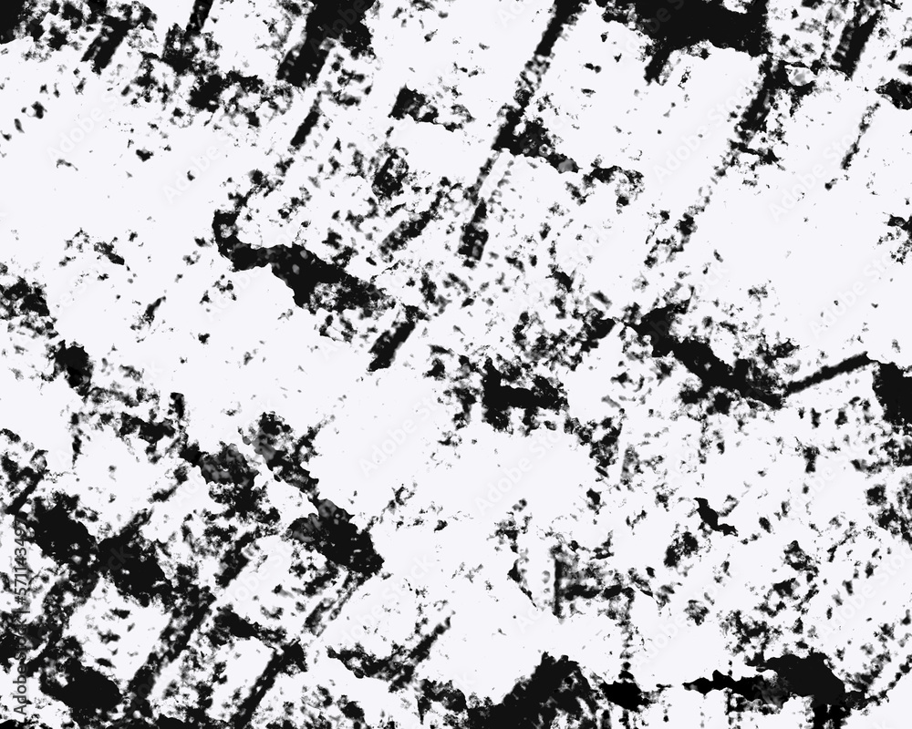 Fototapeta premium 白と黒のペイント風抽象的背景 模様