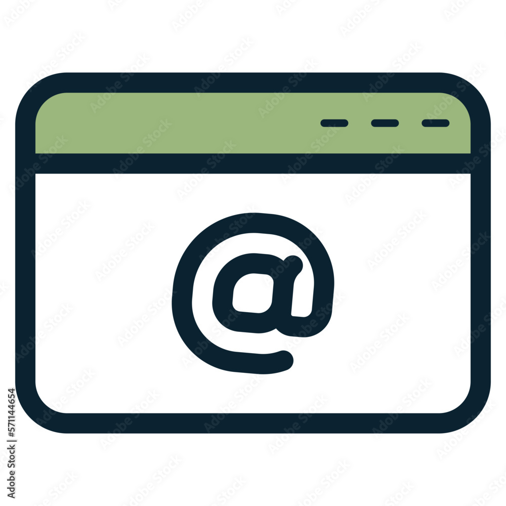 email address on website icon email address on website icon