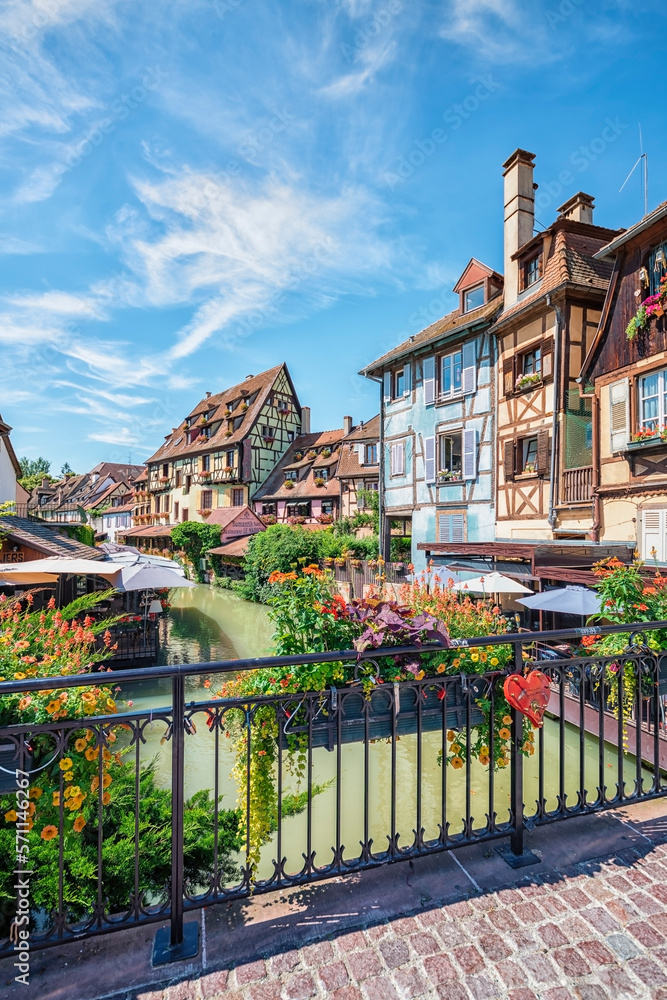Architecture in the town of Colmar, France