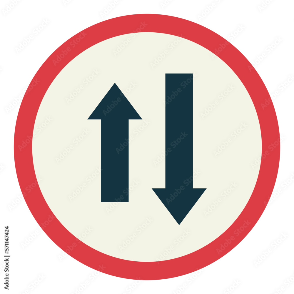 one way flat icon style one way flat icon style