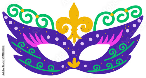 Mardi Gras Masquerade Mask