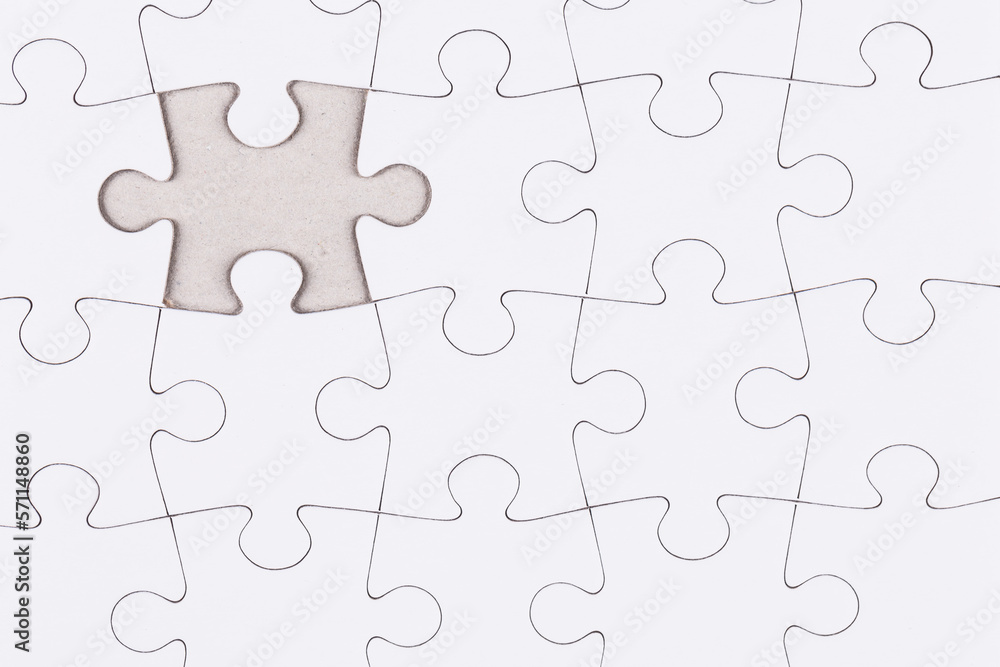 white puzzle jigsaw close up white puzzle jigsaw close up