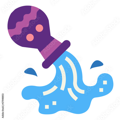 aquarius flat icon style
