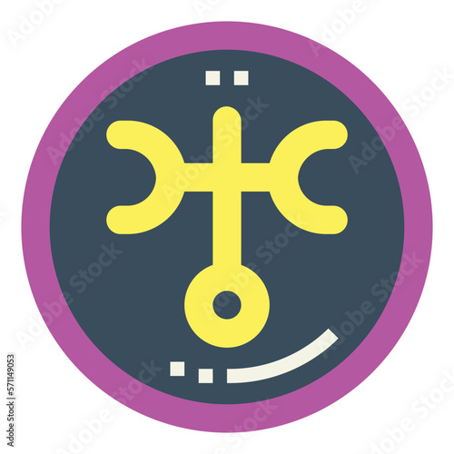 Uranus flat icon style