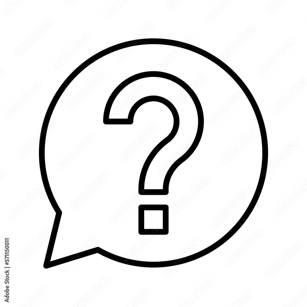 Ask icon. sign for mobile concept and web design. vector illustration Ask icon. sign for mobile concept and web design. vector illustration