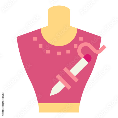 Mannequin flat icon style