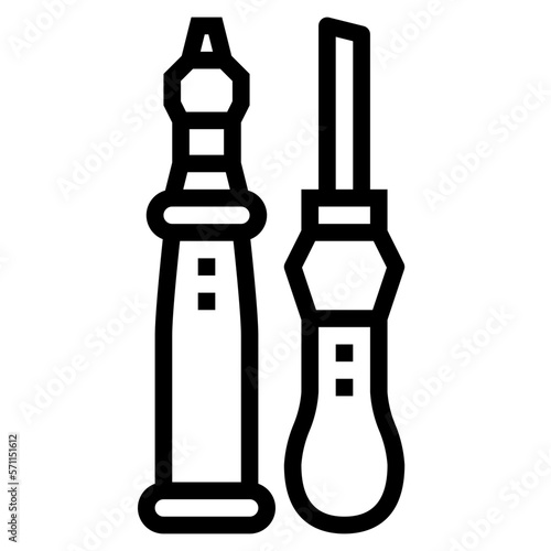 leather shoe tools icon style