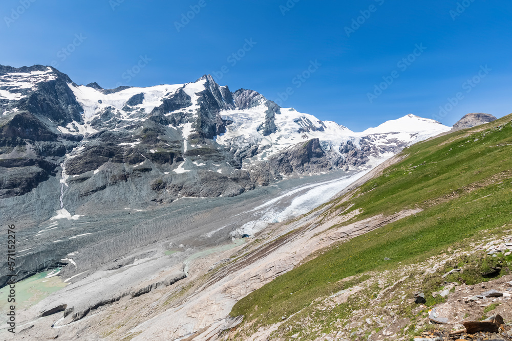 Austria, Carinthia,View of Pasterze glacier in High Tauern Austria, Carinthia,View of Pasterze glacier in High Tauern