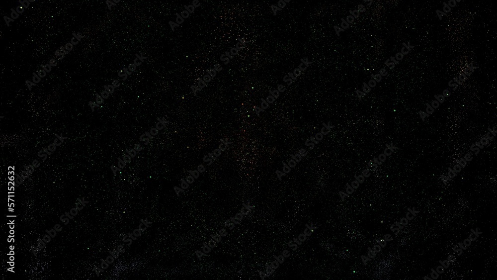 Starry constellations and stars,universe outer space field. Copy space for greet inscription. 3D rendering