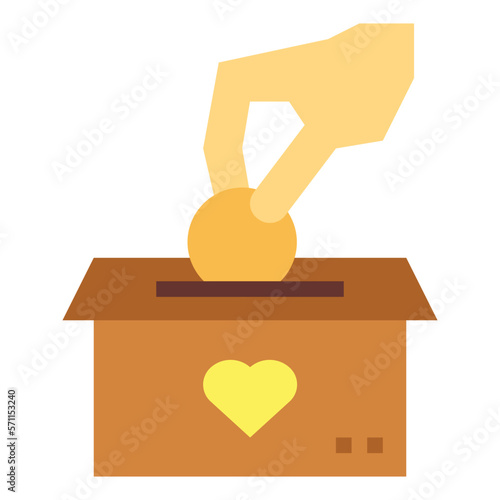 box flat icon style