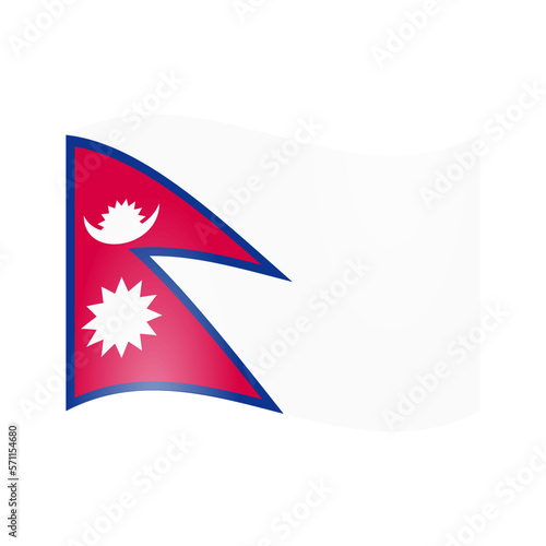 The national flag of Nepal