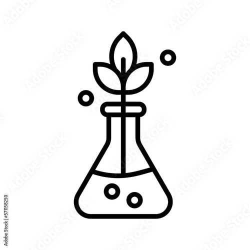 Plant flask icon. sign for mobile concept and web design. vector illustration