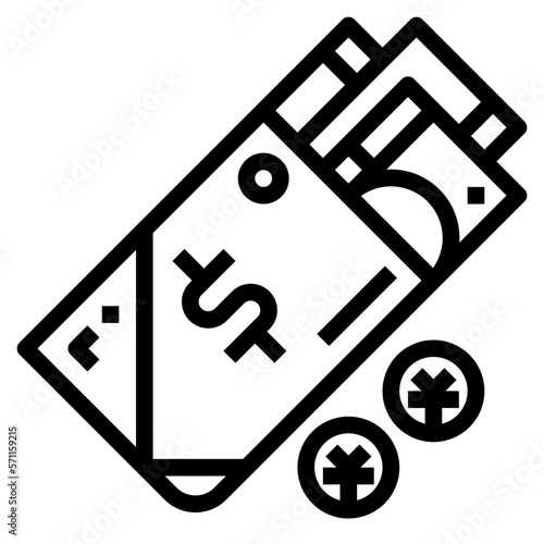 passbook line icon style