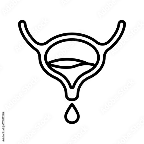 Bladder icon. sign for mobile concept and web design. vector illustration