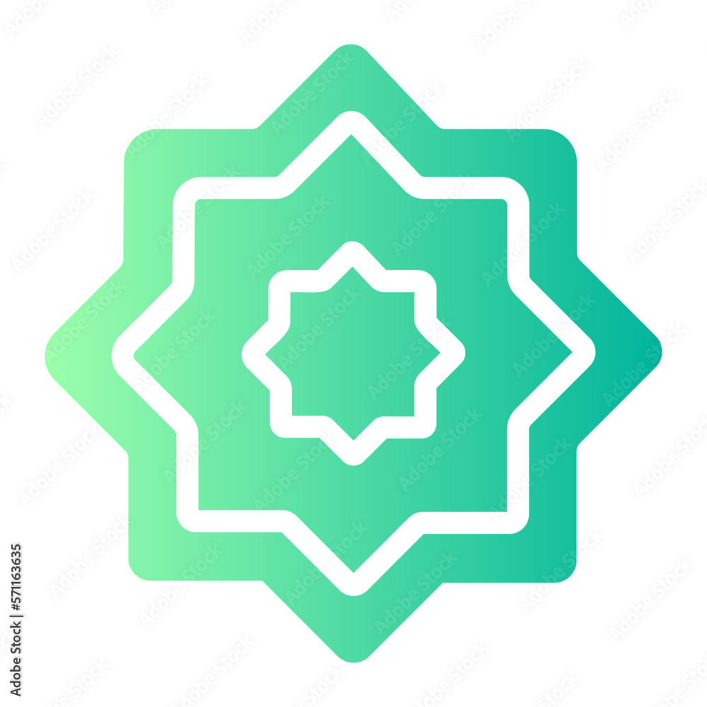 rub el hizb gradient icon rub el hizb gradient icon