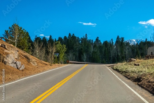 A long way down the road going to Colorado Springs, Colorado © CheriAlguire