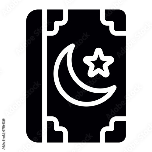 Quran glyph icon