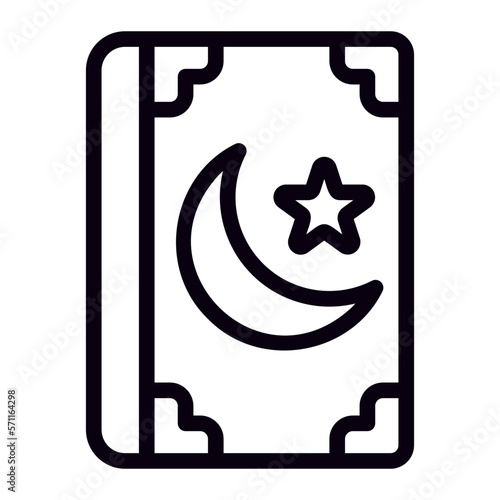 Quran glyph icon