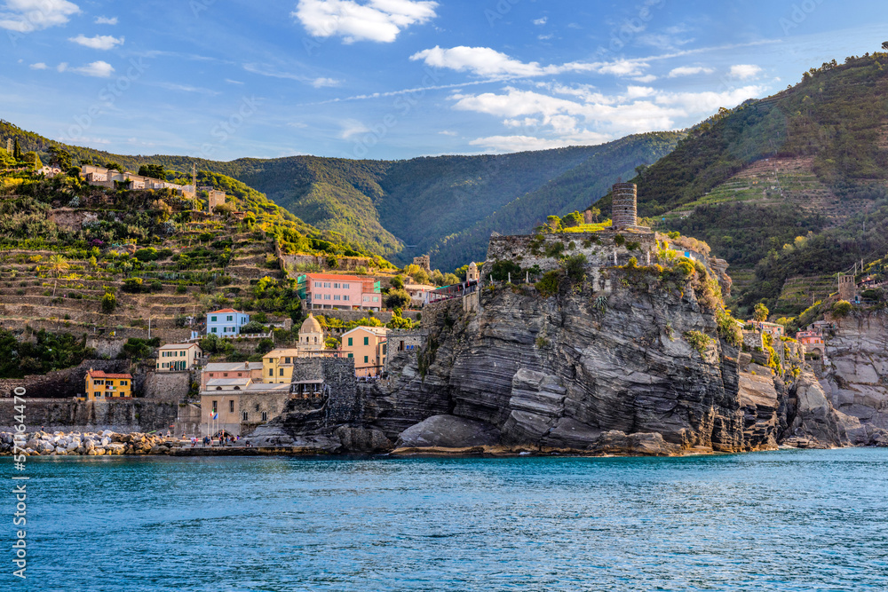 Cinque Terre coast with Vernazza village, Italy