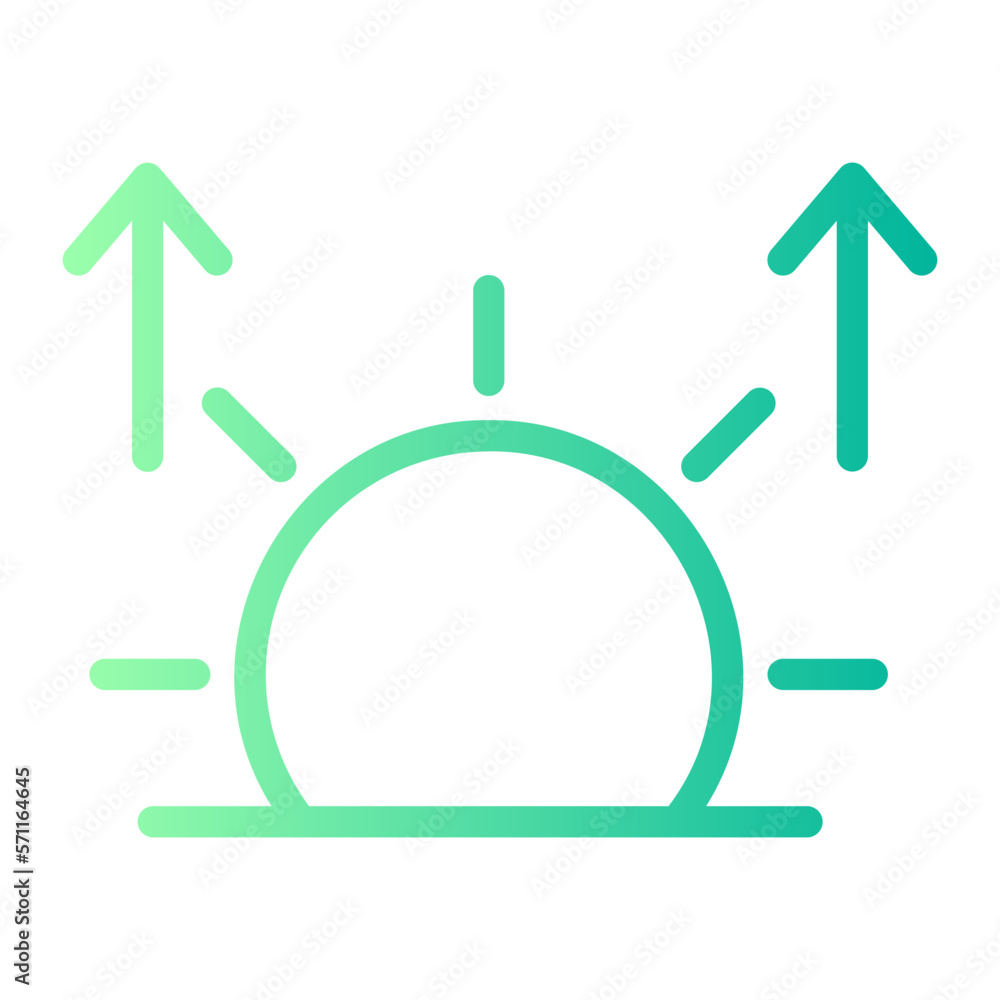 sunrise gradient icon sunrise gradient icon