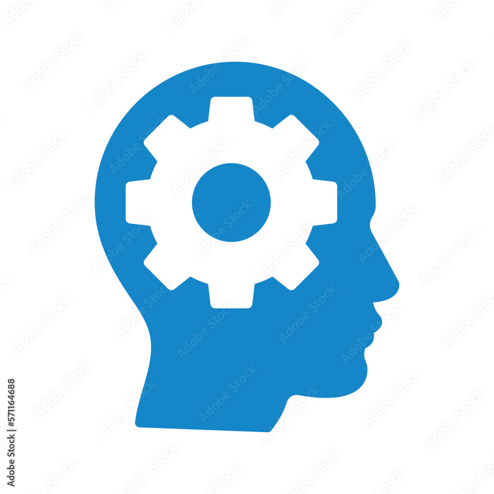 brain process thinking icon. sign for mobile concept and web design. vector illustration brain process thinking icon. sign for mobile concept and web design. vector illustration