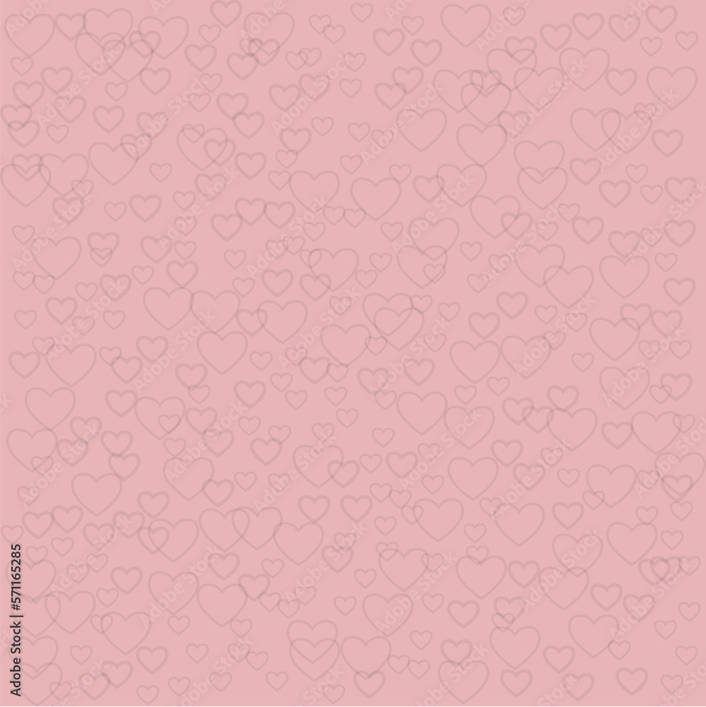 pattern vector from hearts on a pink background. seamless pattern with small hearts