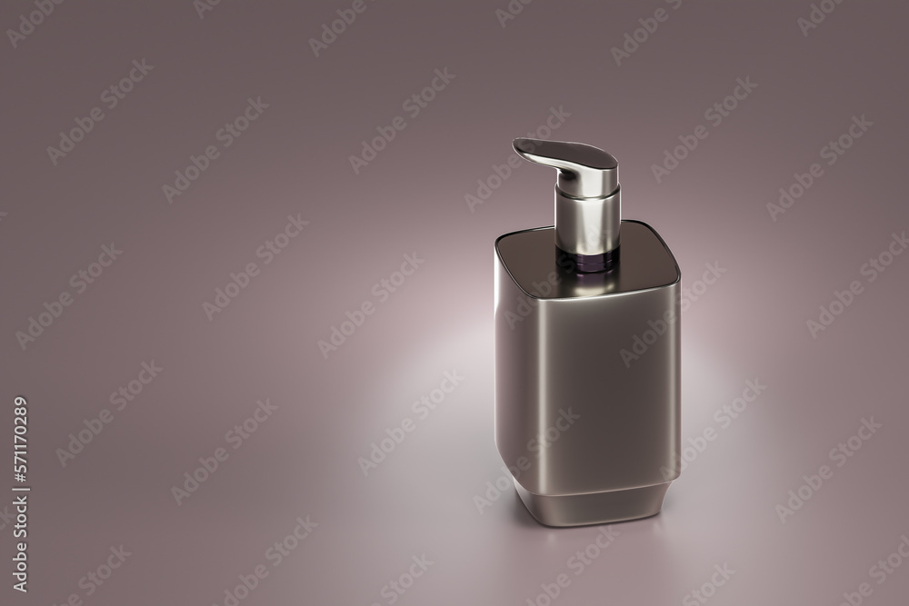 3d rendering view isomatric cream Cosmetics placed on a grey colored background with beautiful shadows. 3d rendering view isomatric cream Cosmetics placed on a grey colored background with beautiful shadows.