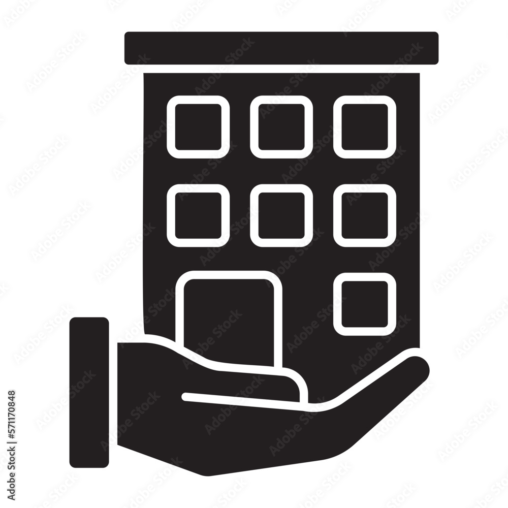 real estate glyph icon real estate glyph icon