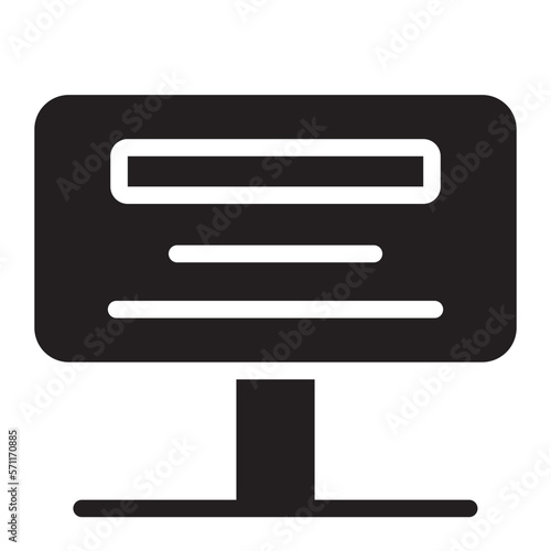 billboard glyph icon