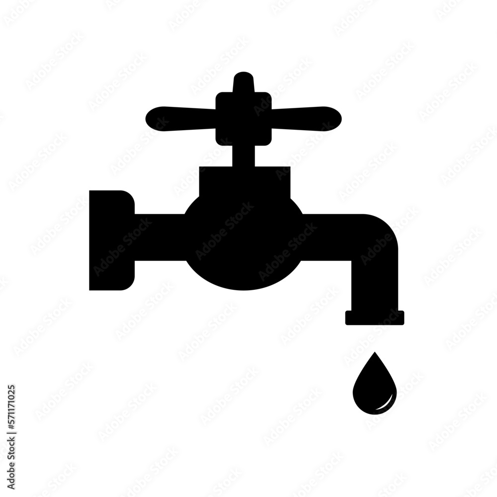 Water faucet icon. Water supply equipment. Vector. Water faucet icon. Water supply equipment. Vector.
