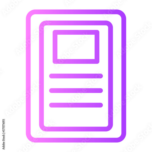 list gradient icon