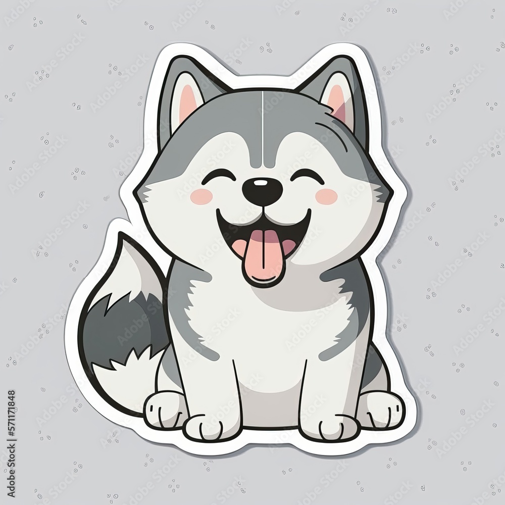 Siberian Husky sticker