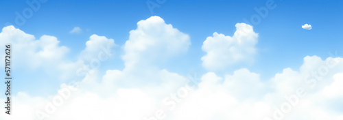 Sunny weather with blue sky and white clouds Sky texture