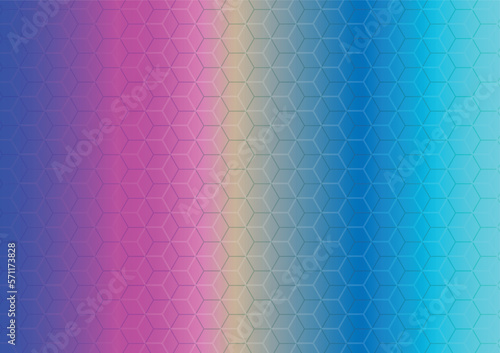 Honeycomb texture. Hexagon multicolored textured background. Colorful background. 