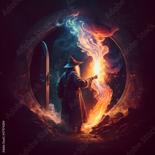 a sorcerer prepares to cast a spell