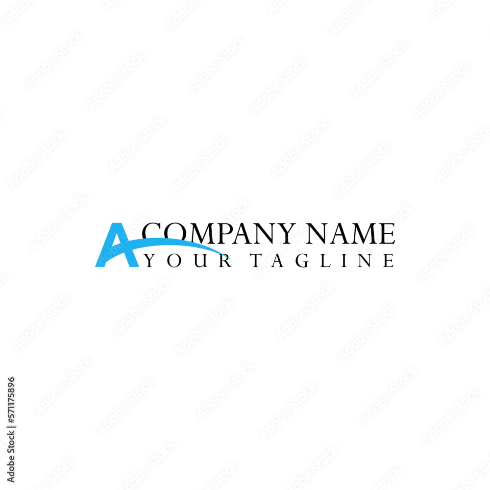 Letter A idea for logo type template